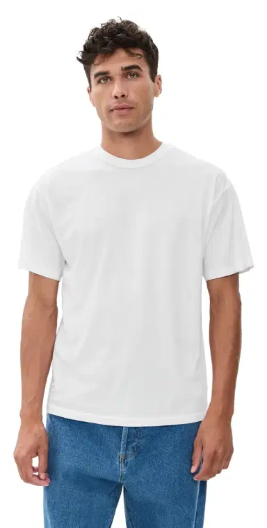 Asher Noah Supima Tee White S | Thumbnail 1