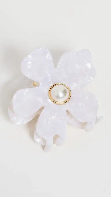 Lele Sadoughi Lily Claw Clip Mother of Pearl One Size | Thumbnail 2 Lele Sadoughi Lily Claw Clip Mother of Pearl One Size | Thumbnail 2