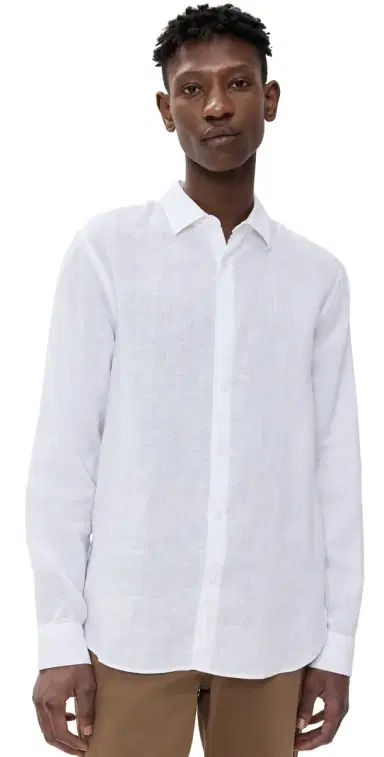 Orlebar Brown Giles Linen Button Down Shirt White | Thumbnail 1 Orlebar Brown Giles Linen Button Down Shirt White | Thumbnail 1