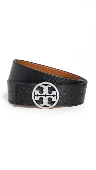 Tory Burch Miller Reversible Belt 1.5 Black/Classic Cuoio/Silver S | Thumbnail 5