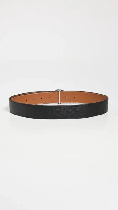 Tory Burch Miller Reversible Belt 1.5 Black/Classic Cuoio/Silver S | Thumbnail 6