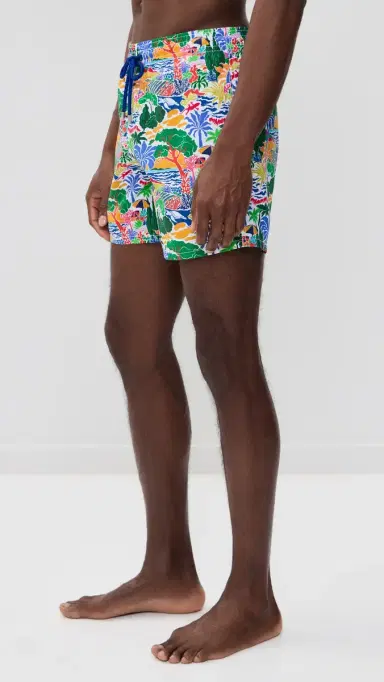 Vilebrequin Moorea Swim Trunks 6 Blanc | Thumbnail 4