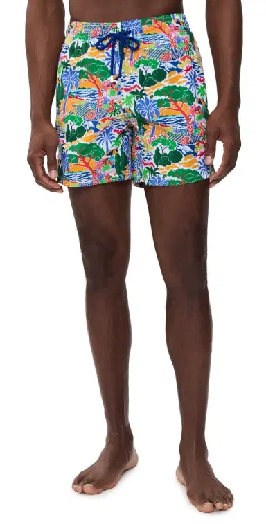 Vilebrequin Moorea Swim Trunks 6 Blanc | Thumbnail 1
