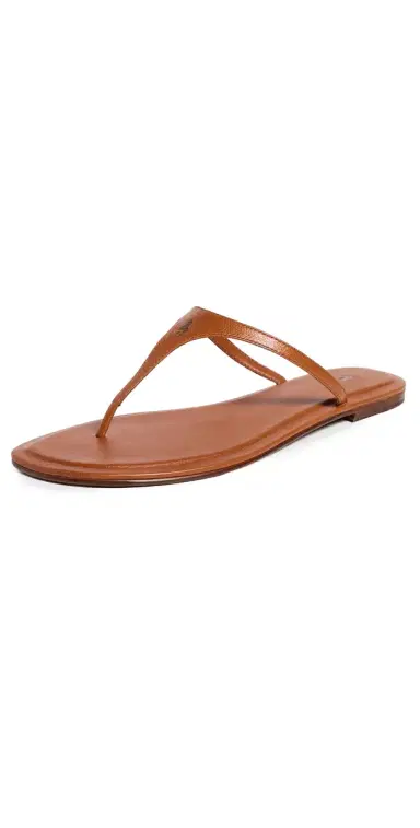 Polo Ralph Lauren Polo Play Nappa Leather Thong Sandals Cuoio | Thumbnail 1