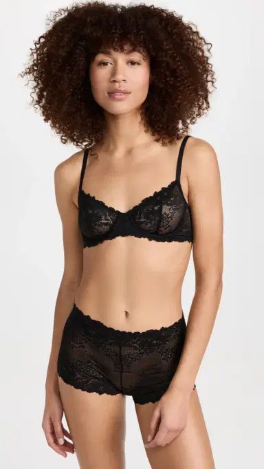Natori Heavenly Convertible Balconette Underwire Bra Black 32D | Thumbnail 2