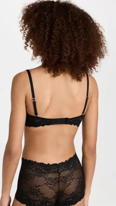 Natori Heavenly Convertible Balconette Underwire Bra Black 32D | Thumbnail 3