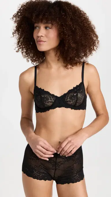 Natori Heavenly Convertible Balconette Underwire Bra Black 32D | Thumbnail 5