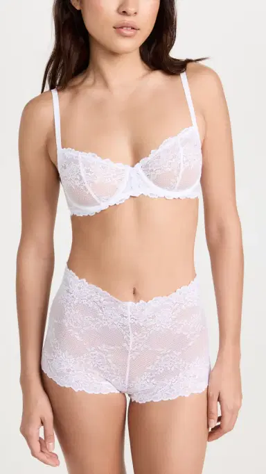 Natori Heavenly Convertible Balconette Underwire Bra White 32C | Thumbnail 5