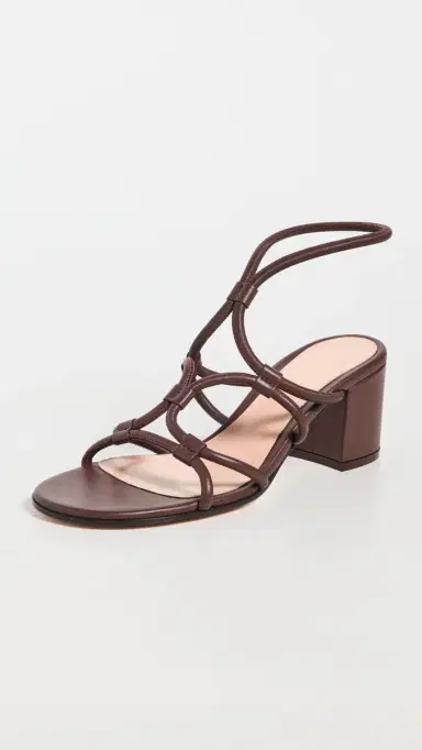 Gianvito Rossi Nappa Heels Brown | Thumbnail 2