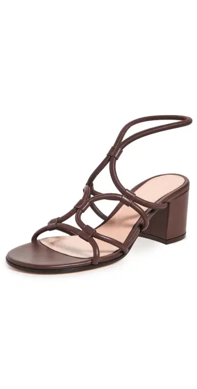 Gianvito Rossi Nappa Heels Brown | Thumbnail 1