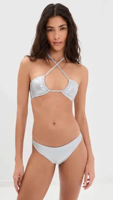 STAUD Coto Bikini Bottoms ilver | Thumbnail 4