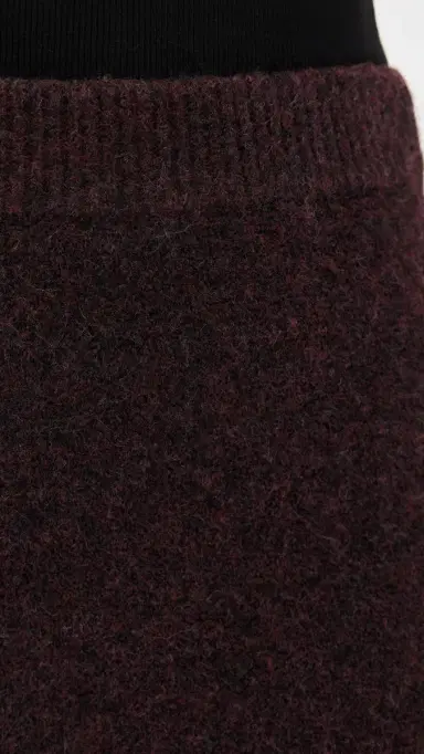 LE BOP Ines Knit Midi Skirt Chocolate | Thumbnail 6