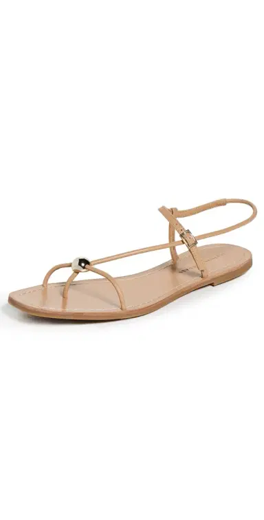 Loeffler Randall Lara Strappy Flat Sandals Dune 12 | Thumbnail 1 Loeffler Randall Lara Strappy Flat Sandals Dune 12 | Thumbnail 1