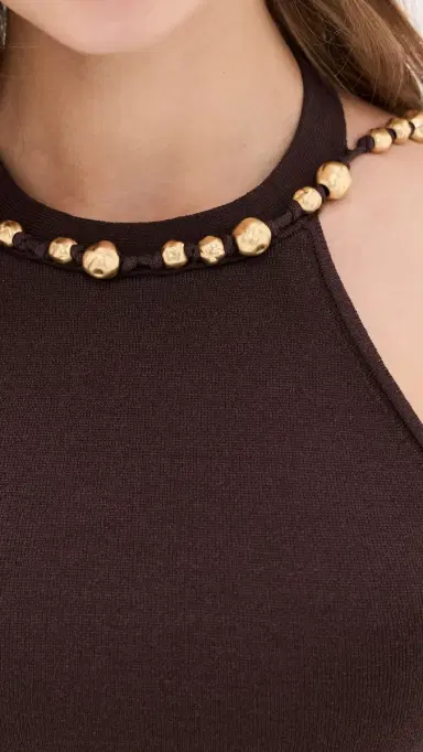 Aje Baroque Knit Tank Chocolate | Thumbnail 6 Aje Baroque Knit Tank Chocolate | Thumbnail 6