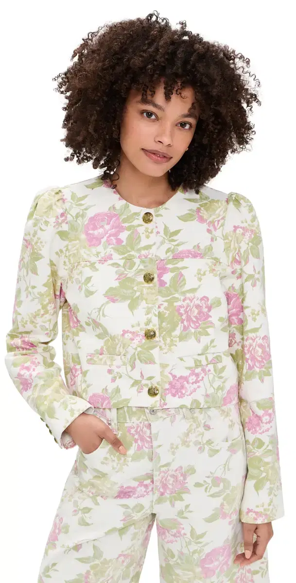 Citizens of Humanity Anita Puff leeve Jacket English Rose