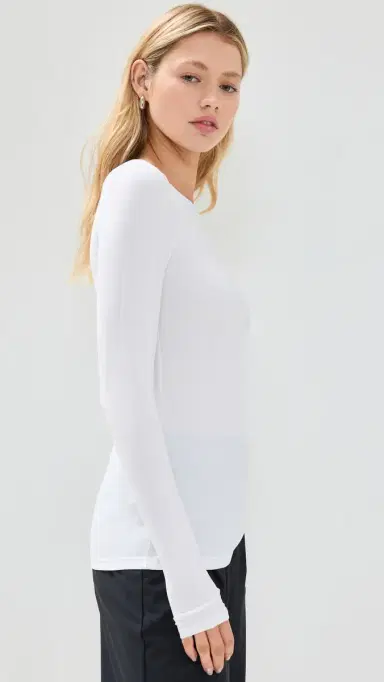 Beyond Yoga Classic Crew Pullover Cloud White M | Thumbnail 4