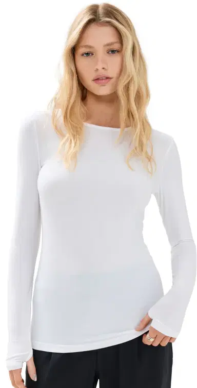 Beyond Yoga Classic Crew Pullover Cloud White M | Thumbnail 1