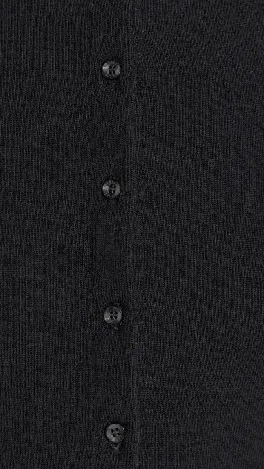 LESET Lauren Crop Cardigan II Black | Thumbnail 6 LESET Lauren Crop Cardigan II Black | Thumbnail 6