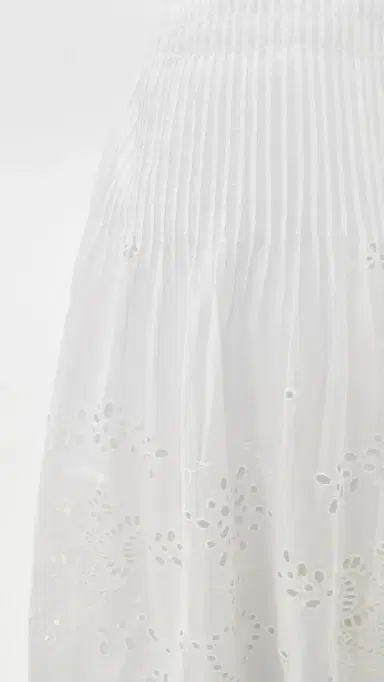 LoveShackFancy Mallow Skirt White | Thumbnail 6
