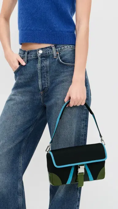 Staud Tony Shoulder Bag Black Pool One Size | Thumbnail 3
