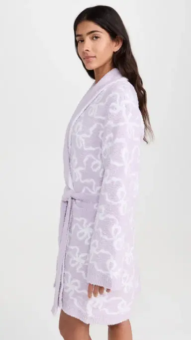 LoveShackFancy Teddy Robe Orchid Bloom M/L | Thumbnail 4