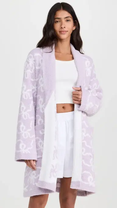 LoveShackFancy Teddy Robe Orchid Bloom M/L | Thumbnail 5
