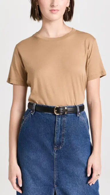 Nili Lotan Louise Belt Black/Shiny Brass 75 | Thumbnail 3