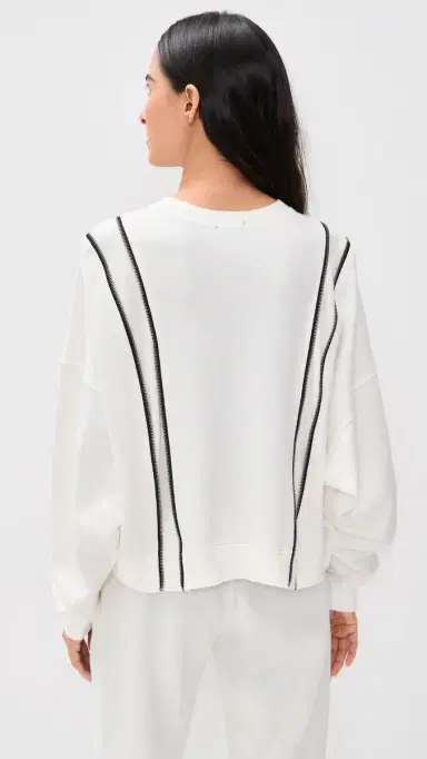 R13 Zippered Crew Neck Pullover | Thumbnail 3 R13 Zippered Crew Neck Pullover | Thumbnail 3