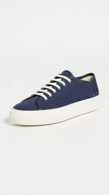 Common Projects Tournament Sneakers In Canvas Navy 38 | Thumbnail 2