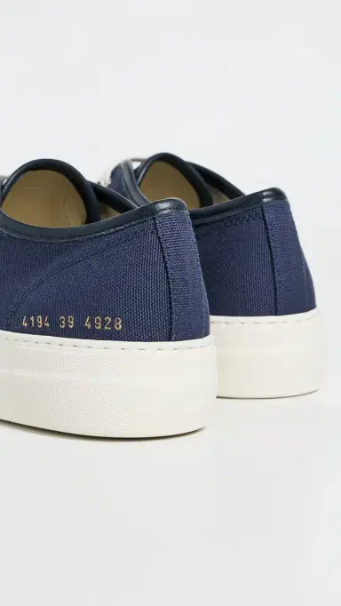 Common Projects Tournament Sneakers In Canvas Navy 38 | Thumbnail 4
