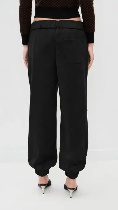 LE BOP Remy Faux Suede Joggers Black | Thumbnail 3 LE BOP Remy Faux Suede Joggers Black | Thumbnail 3