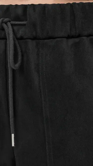 LE BOP Remy Faux Suede Joggers Black | Thumbnail 6 LE BOP Remy Faux Suede Joggers Black | Thumbnail 6