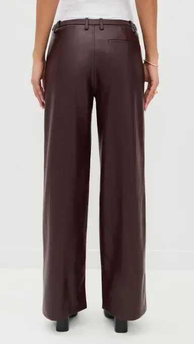 Madison the Label Lowen Faux eather Pants Cacao | Thumbnail 3