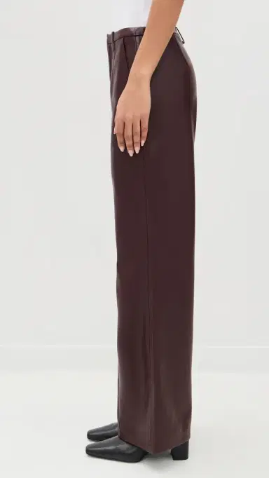 Madison the Label Lowen Faux eather Pants Cacao | Thumbnail 4
