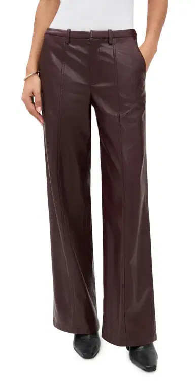 Madison the Label Lowen Faux eather Pants Cacao | Thumbnail 1