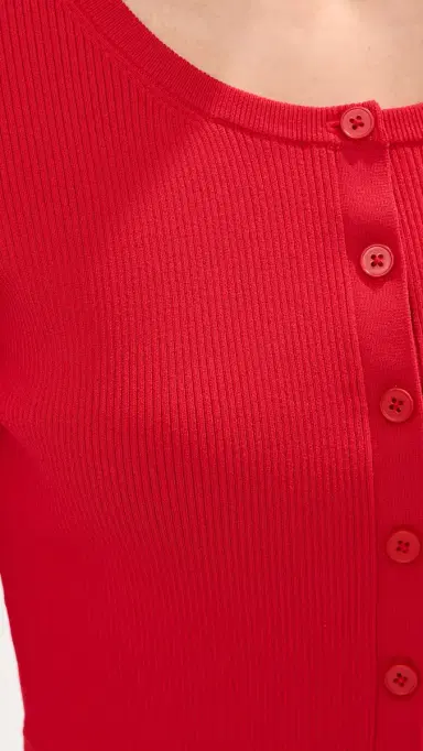 LE BOP Izzy Cardigan Poppy/Ballet Pink M | Thumbnail 6