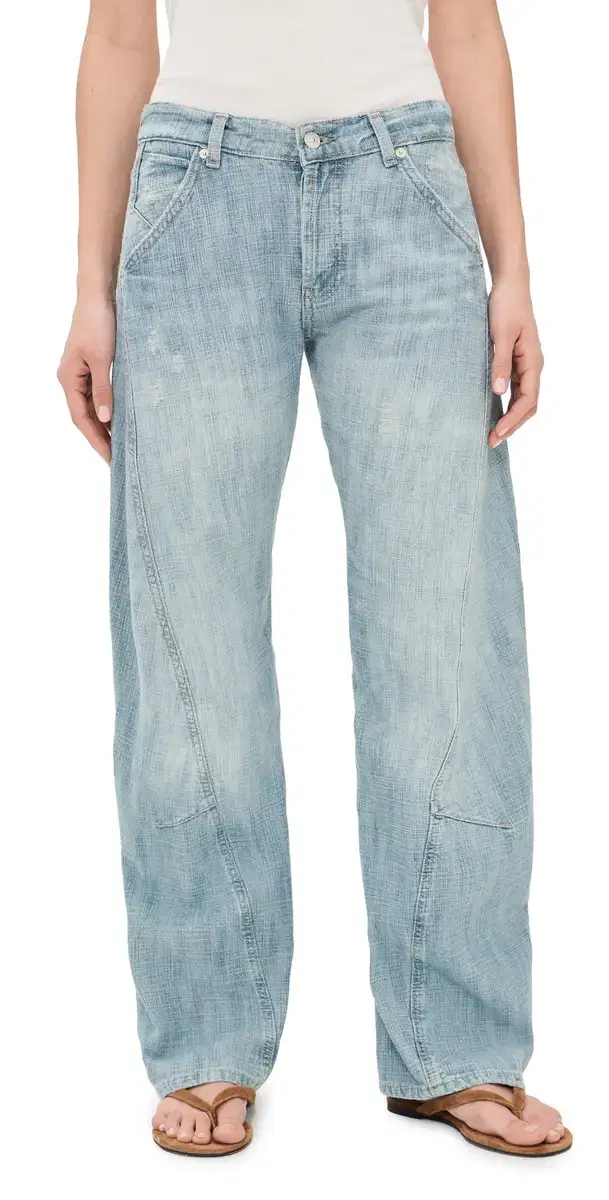 Highland Low Rise Bowed Jeans Art School