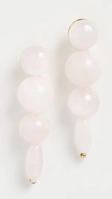 BaubleBar Fatima Drop Earrings Pink One Size | Thumbnail 2