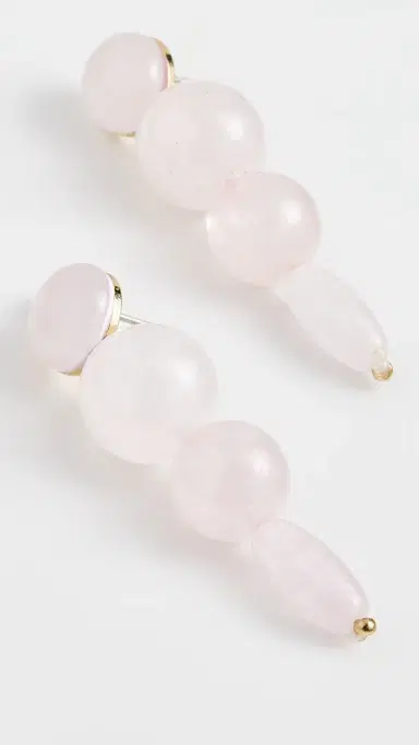 BaubleBar Fatima Drop Earrings Pink One Size | Thumbnail 4