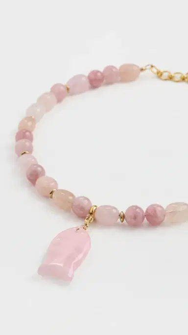 Brinker + Eliza Pink Mist Necklace | Thumbnail 4