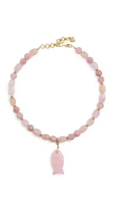 Brinker + Eliza Pink Mist Necklace | Thumbnail 5