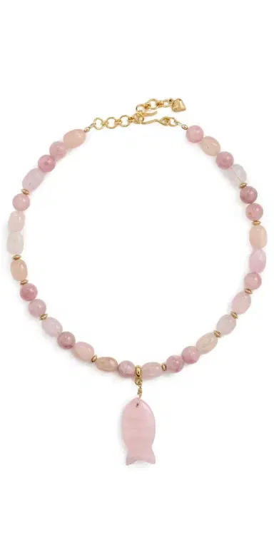 Brinker + Eliza Pink Mist Necklace | Thumbnail 1