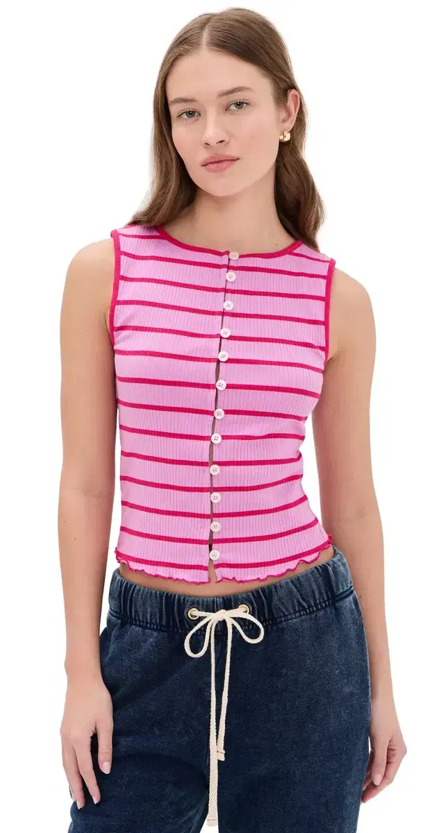 Tilly Striped Tank Orchid Combo