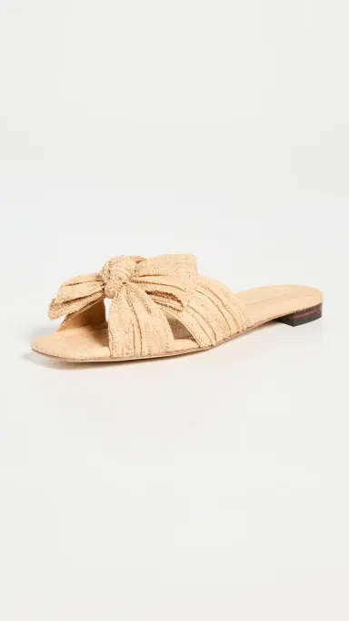 Loeffler Randall Daphne Pleated Knot Flat Sandals | Thumbnail 2