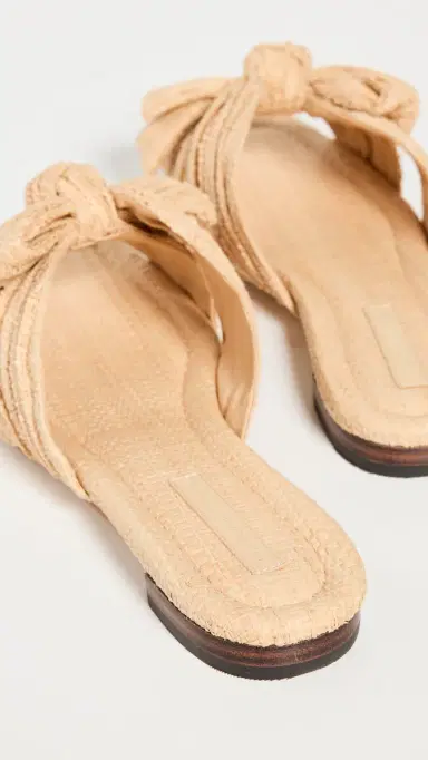 Loeffler Randall Daphne Pleated Knot Flat Sandals | Thumbnail 4