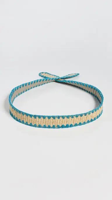 Lele Sadoughi Adjustable Raffia Knot Belt | Thumbnail 4