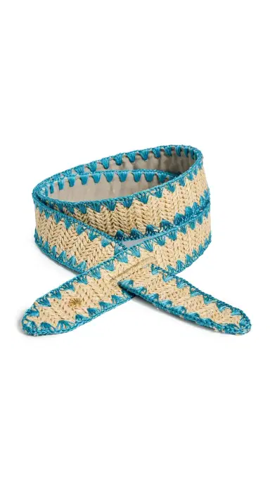 Lele Sadoughi Adjustable Raffia Knot Belt | Thumbnail 6