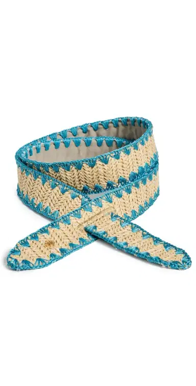 Lele Sadoughi Adjustable Raffia Knot Belt | Thumbnail 1