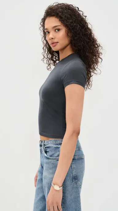 SLVRLAKE Fitted Tee Washed Black M | Thumbnail 4