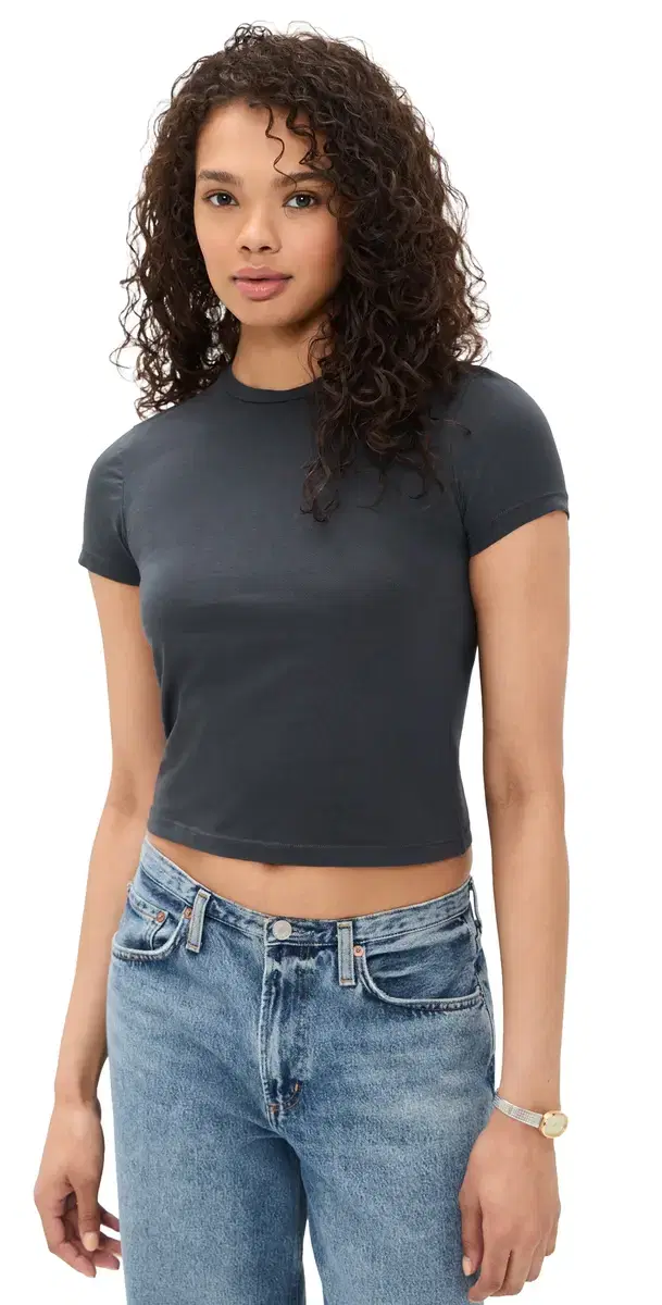 SLVRLAKE Fitted Tee Washed Black